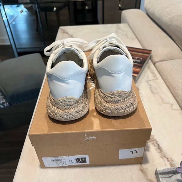 Christian Louboutin White Espadrille Sneakers - Picture 3 of 16